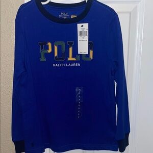 Polo by Ralph Lauren Kids Royal Blue Long Sleeve Tee